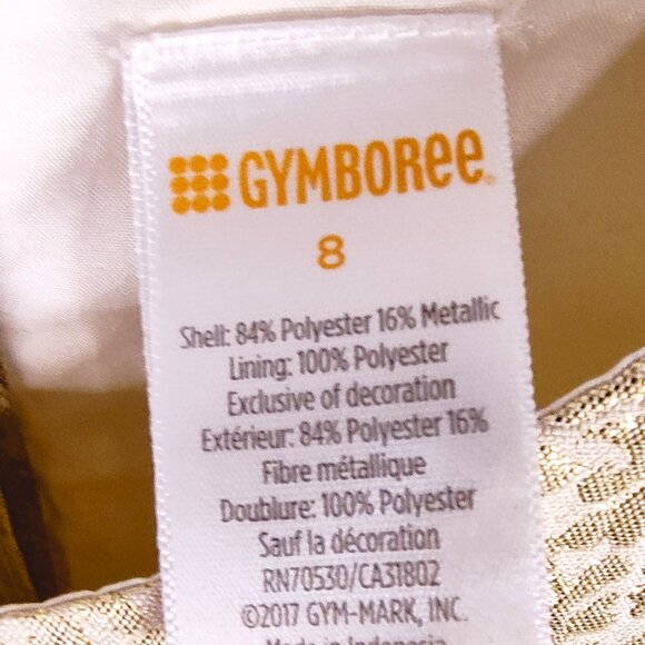 Gymboree Holiday Festive Golden Dress Size 8 - Picture 13 of 15